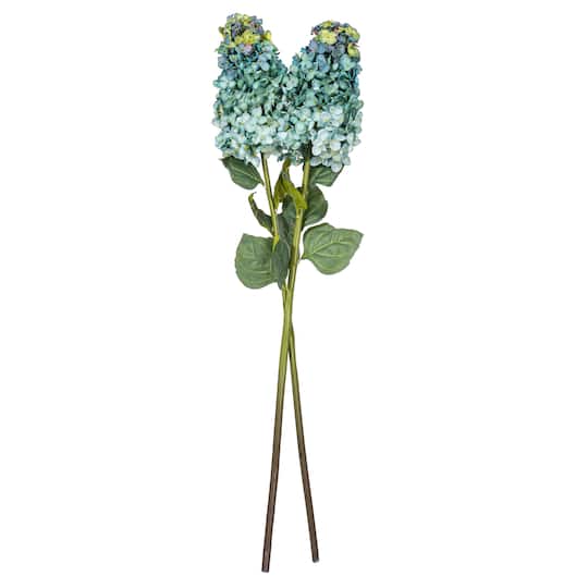 Vickerman 35.5" Sea Blue Artificial Cone Hydrangea Sprays, 2ct.